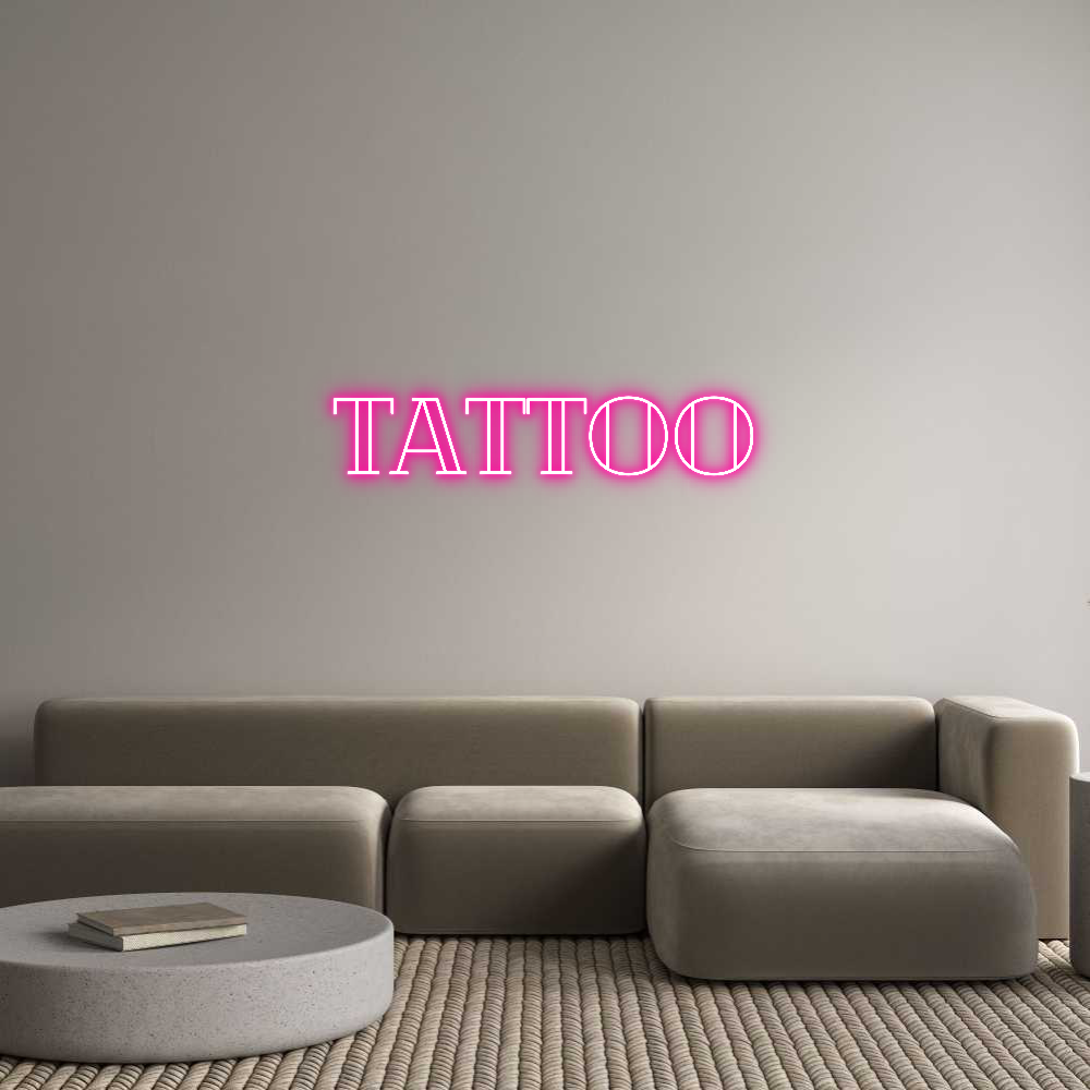 Letreiro de néon personalizado: TATTOO