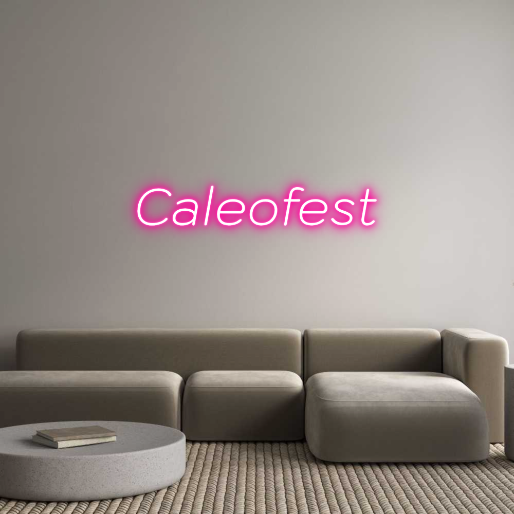 Letrero de Neón Personalizado: Caleofest