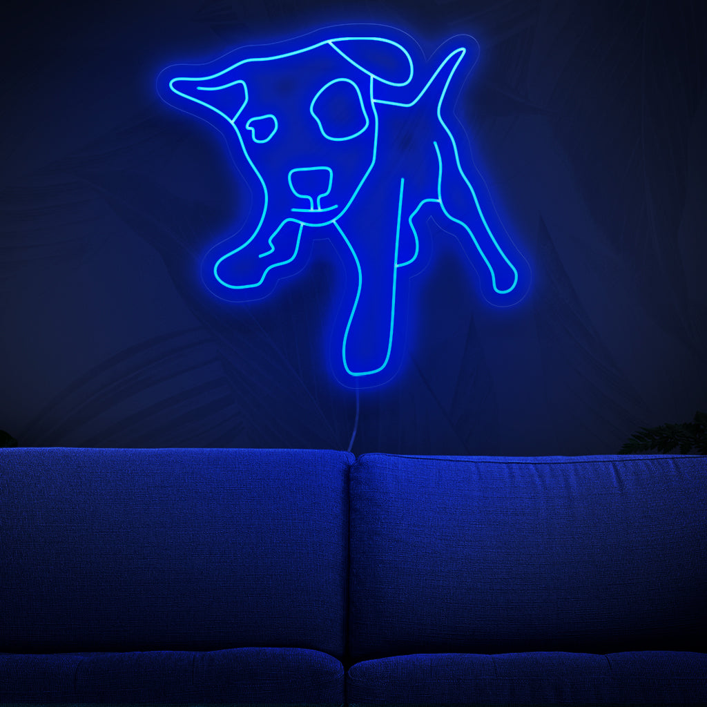Das Pitbull-Neonschild ist eine auffällige Ergänzung für die Hundedekoration und leuchtet mit einem starken und fesselnden Licht.