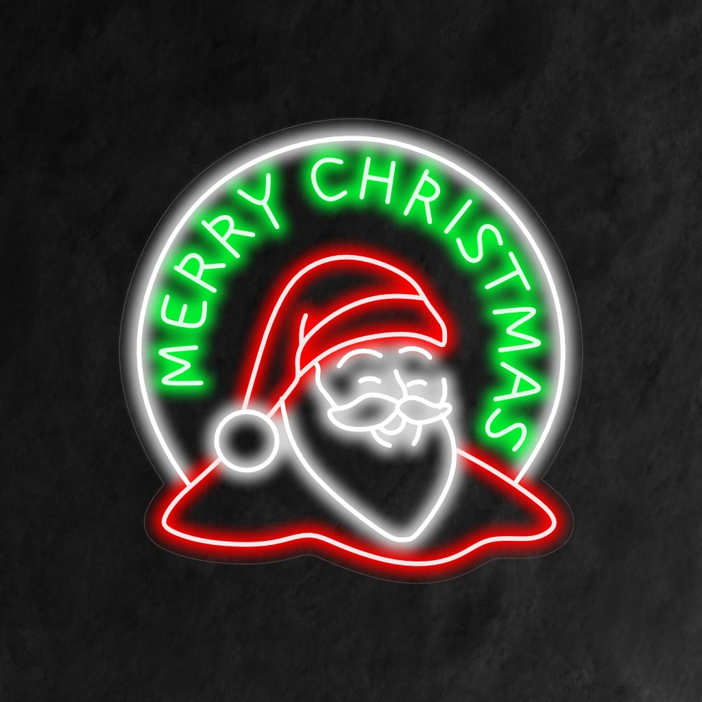 Das Neonschild „Weihnachtsmann“ ist eine festliche Ergänzung zur Weihnachtsdekoration und verbreitet mit seinem hellen und fröhlichen Licht Weihnachtsstimmung.