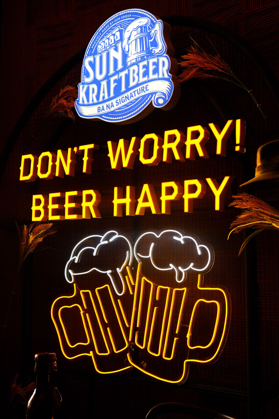 Beer quote LED neon sign for a man cave