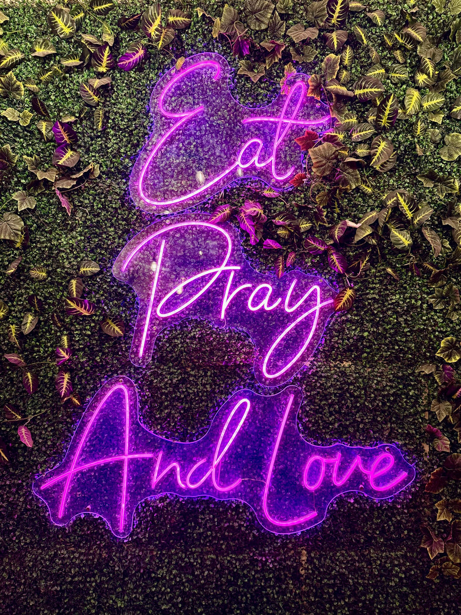 Food quote LED neon sign for a kitchen