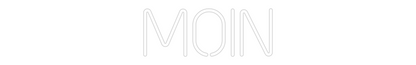 Individuelles Neon Leuchtschild: Moin