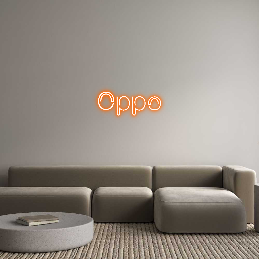 Angepasstes LED Neon Schild: Oppo