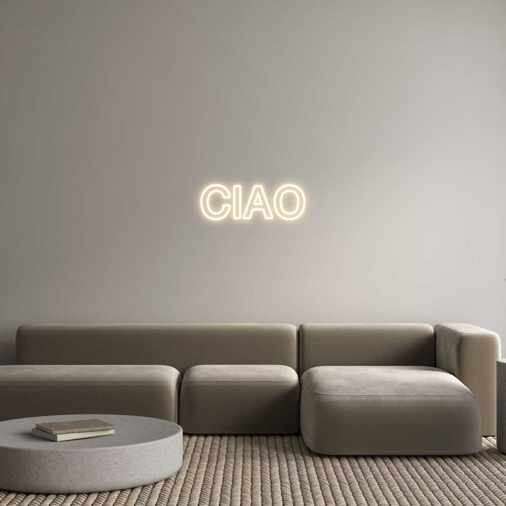 Personalisiertes LED Neon Schild: CIAO