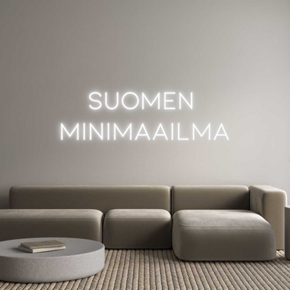 Mukautettu LED Neon Schild: FINNLAND MINI