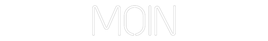 Personalisierter Neonschriftzug: Moin