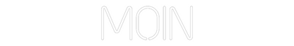 Personalisierter Neonschriftzug: Moin