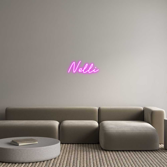 Maßgeschneidertes LED Neon Schild: Nelli