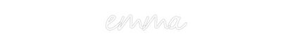 Personalisierte LED Neon: Emma