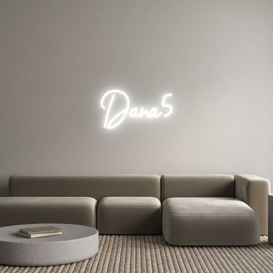 Personalisiertes LED Leuchtschild: Dana5