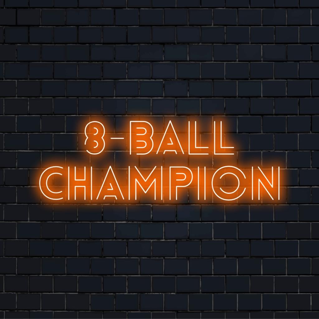 Individuelle 8-Ball-Neon-Wandkunst, LED-Licht, perfekt für Billardliebhaber und Spielzimmer. Lebendiges, individuelles LED-Dekor.