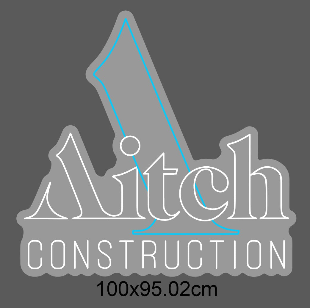 Individuelle LED-Neonreklame – Aitch Construction