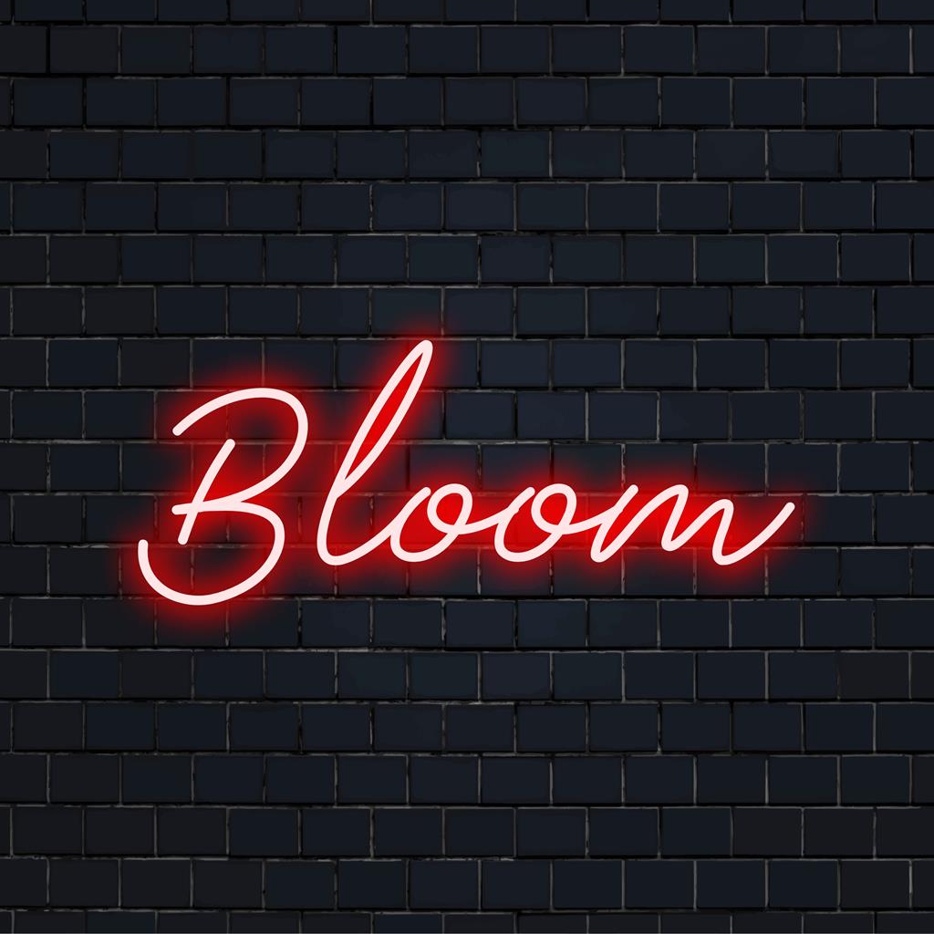 Anpassbares LED-Neonschild mit blühendem Blumenmuster, perfekt als Neon-Wandkunst oder Neonlichtdekor.