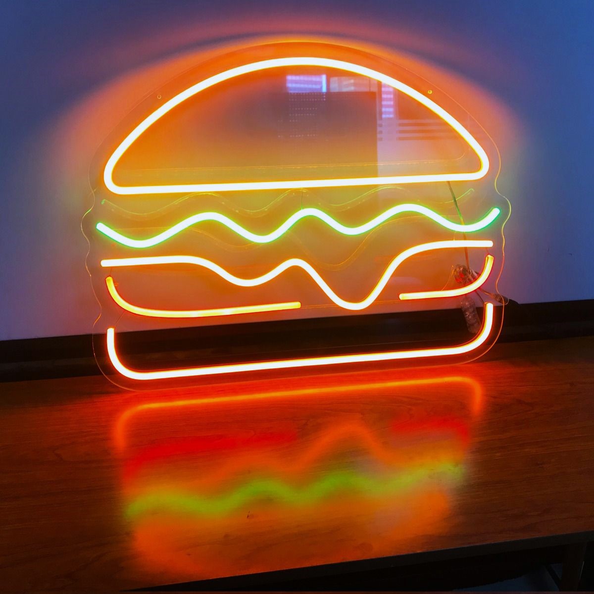Burger LED Leuchtschild