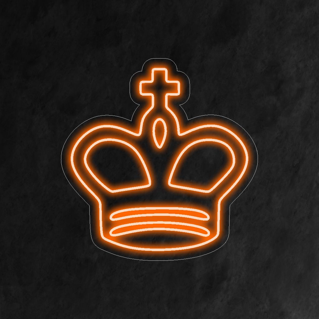 „Chess King Neon Sign“ – Ein königliches und majestätisches Neonlicht, das das ikonische Schachkönig-Design zur Schau stellt und Ihrem Raum königliche Eleganz und strategischen Charme verleiht.