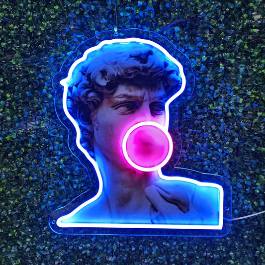 David Like Popo LED-Neonschild mit UV-Druck