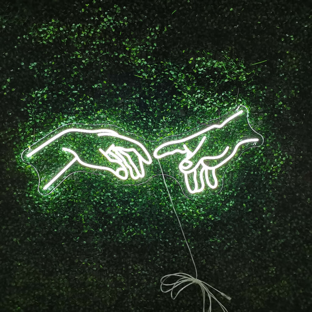 Hände Neonschild - The Art Neon