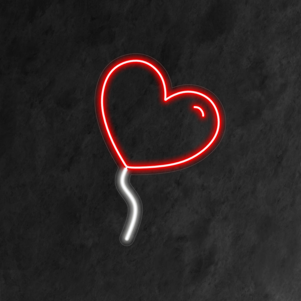 „Herzballon-Neonschild“ – Verleiht einen Hauch von Romantik und Feierlichkeit, perfekt für Veranstaltungen, Partys oder jeden Ort, an dem Liebe und Freude in der Luft liegen.