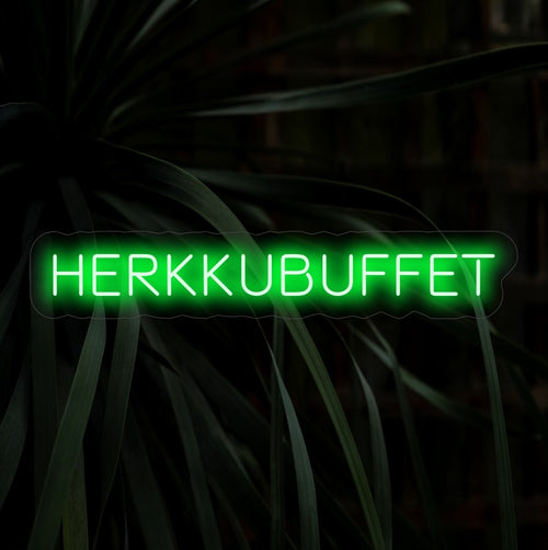 „Herkkubuffet Neon Sign“ – Houkutteleva lis�ys ravintoloihin, kahviloihin tai herkkup��ytiin, luoden herkullisen und houkuttelevan tunnelman.