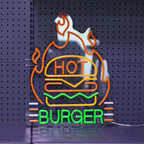 Hot Burger Neonschild