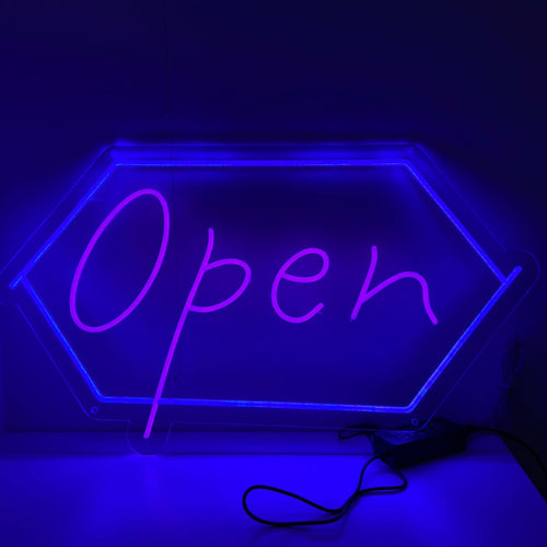 Offenes Neonschild - The Art Neon