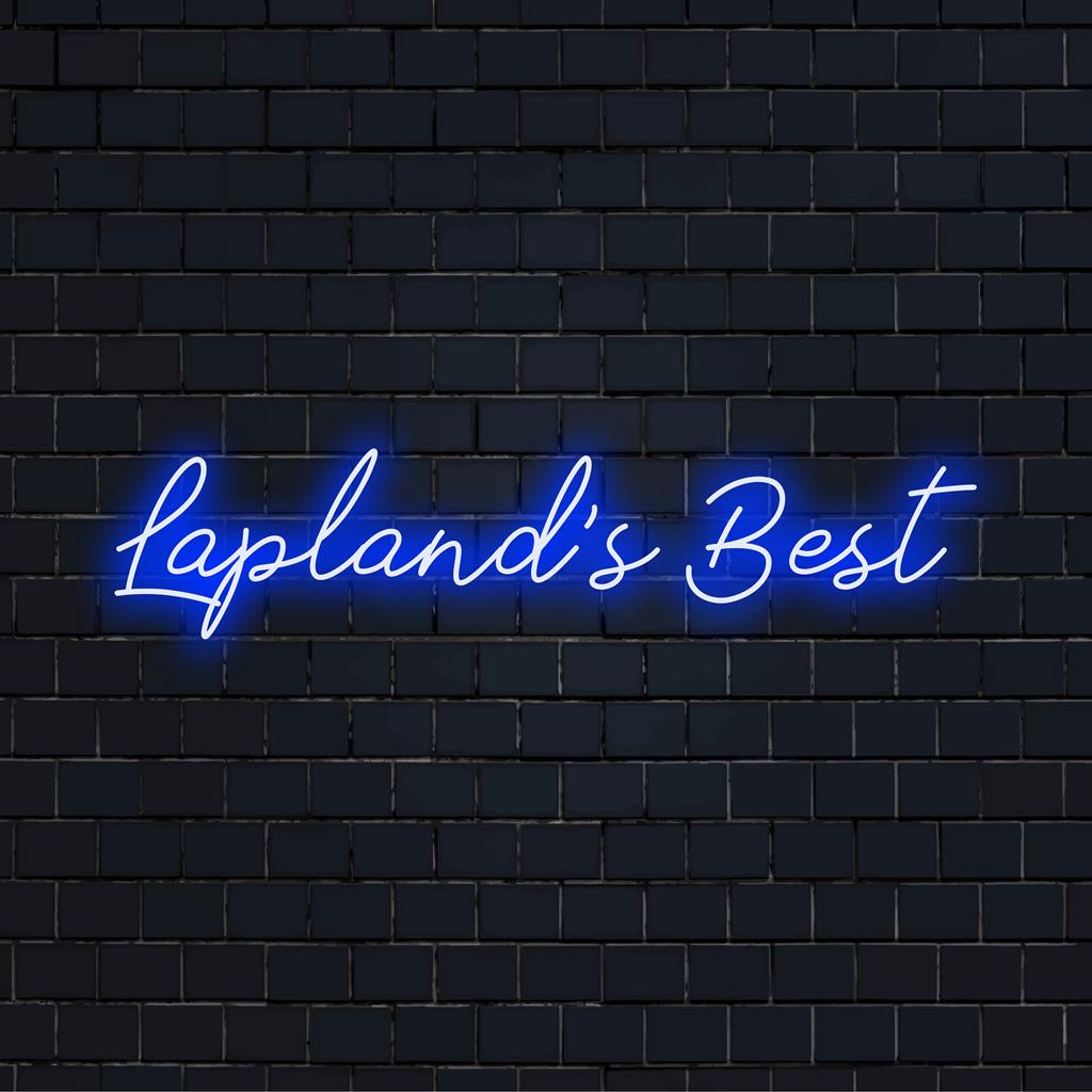 Lampstand's Best undefined neon design; unique LED sign from Art Neon brand; custom light decor and wall art.