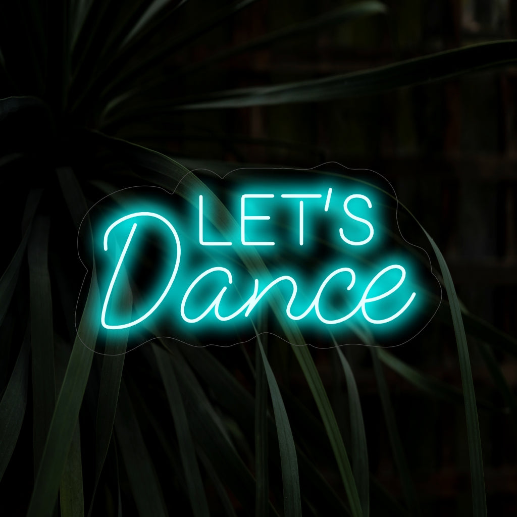 „Let’s Dance Neon Sign“ erweckt mit seinem lebendigen Leuchten die Tanzfläche zum Leben und schafft eine einladende Atmosphäre für Musik und Bewegung. Das perfekte Neonlicht für Tanzbegeisterte.