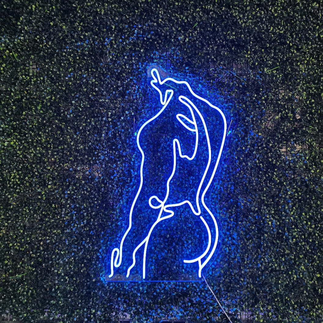 Neonschild mit männlichem Körper - The Art Neon