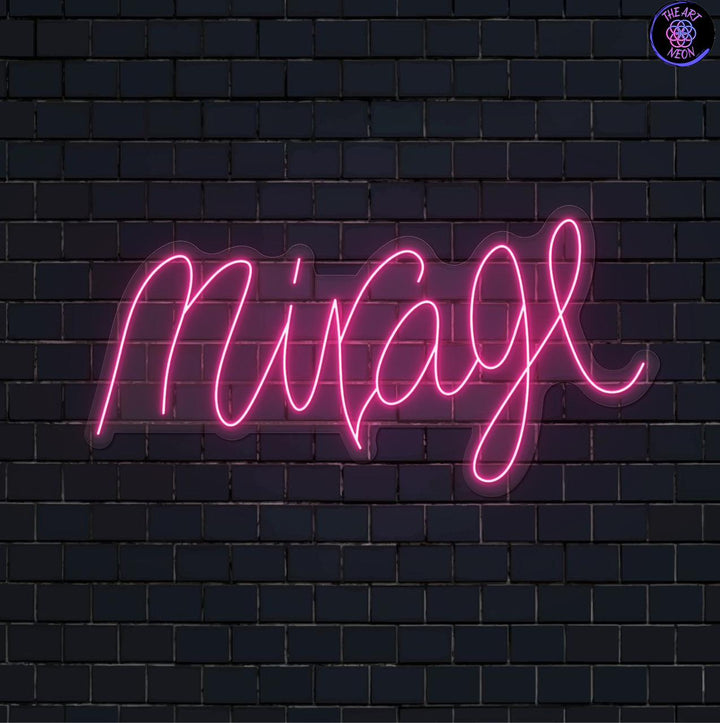 Beispielhafter Designentwurf für ein markantes Neonlogo mit 120 × 60 cm