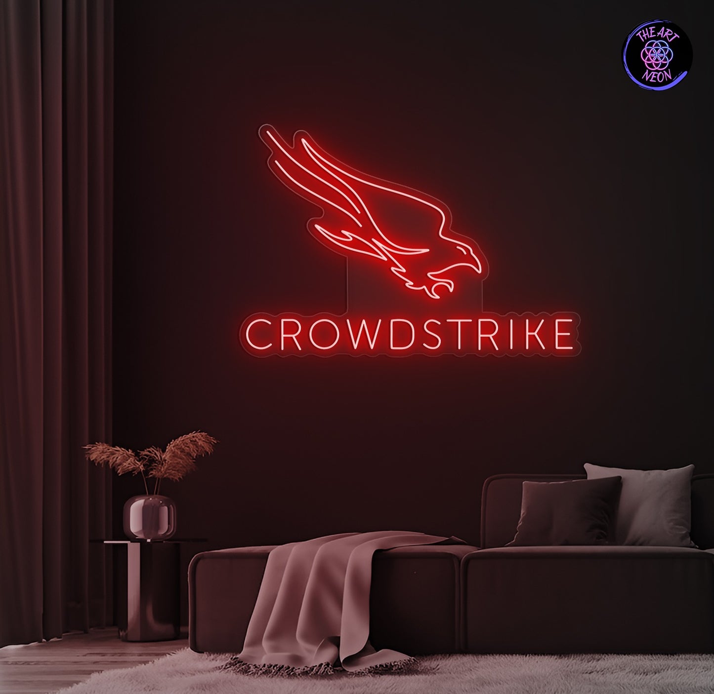 Custom Neon Sign – “CROWDSTRIKE”