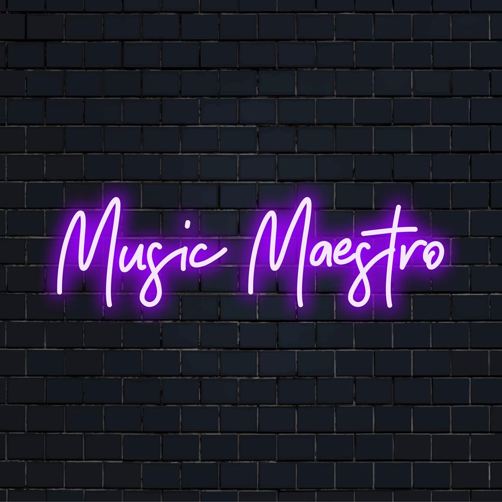 Individuelles LED-Neonschild mit Violinschlüssel; perfekte Neondekoration für Musikliebhaber und stilvolle Wandkunstbeleuchtung.