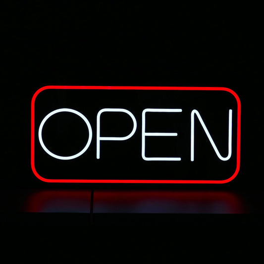 Open Neon Sign