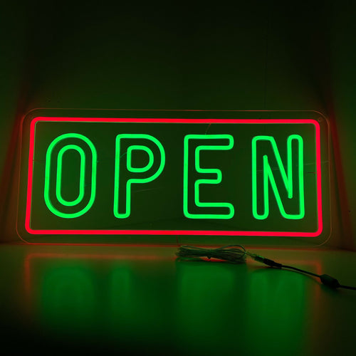Offenes Neonschild - The Art Neon