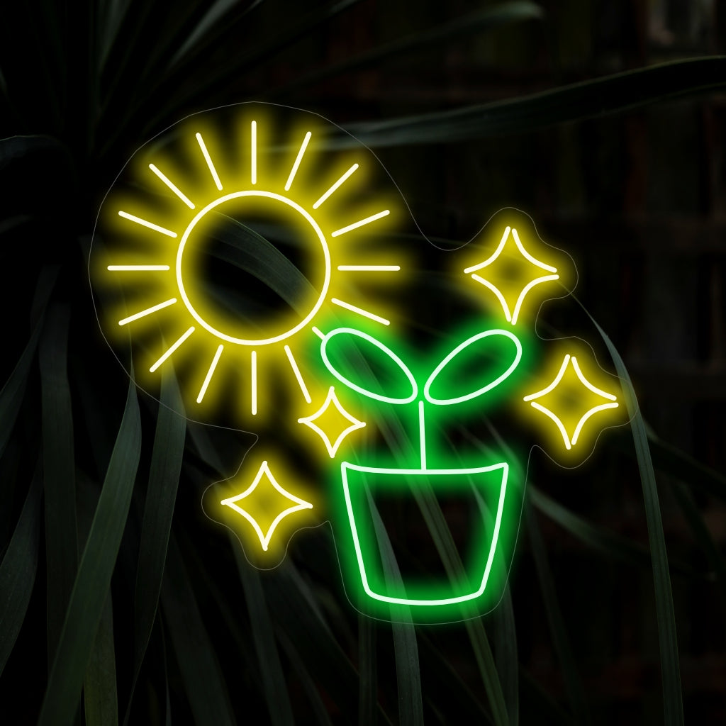 „Photosynthesis Plant Neon Sign“ ist eine lebendige und von der Natur inspirierte Ergänzung, perfekt für Räume, die die Schönheit und den lebensspendenden Prozess der Photosynthese feiern. Erleuchten Sie mit botanischem Charme!