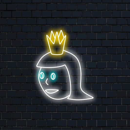 „Queen Neon Sign“ ist eine königliche und kraftvolle Ergänzung, perfekt für Räume, die Stärke und Königlichkeit feiern. Erleuchten Sie mit der majestätischen Aura einer Königin!