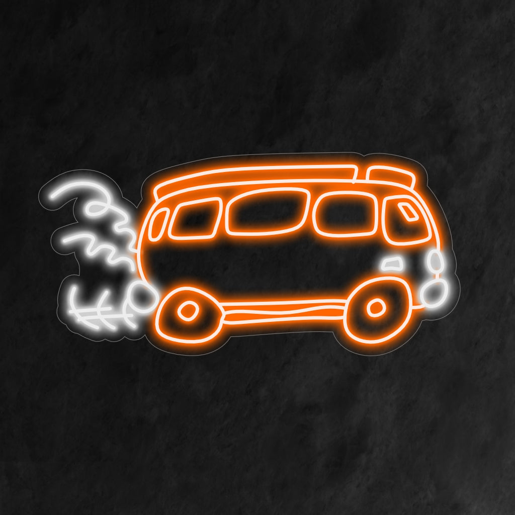 "Retro Bus Neon Sign" radiates nostalgia with its vintage design, adding a charming and unique touch to your decor."