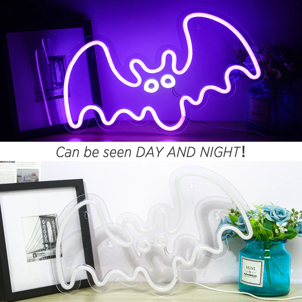 Fledermaus – LED-Neonschild (5 V USB)