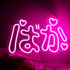 A vibrant, budget-friendly LED neon sign featuring a popular Japanese anime character.