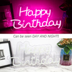 Happy Birthday – LED-Neon-Schriftzug (5 V USB)