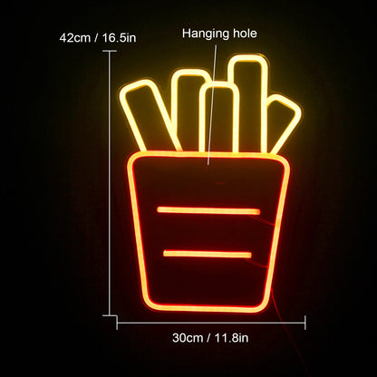 Hamburger 5V Mini USB LED Neon Sign - Budget Friendly