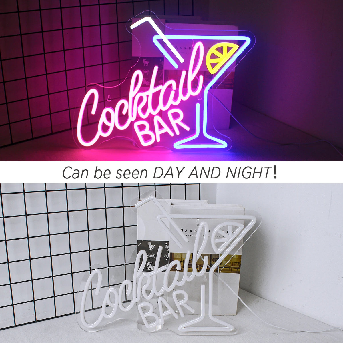Cocktail Bar 5V USB LED Leuchtschild - Preiswert