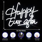 Happy Ever After 5V USB LED Neon Sign - Budget Friendly