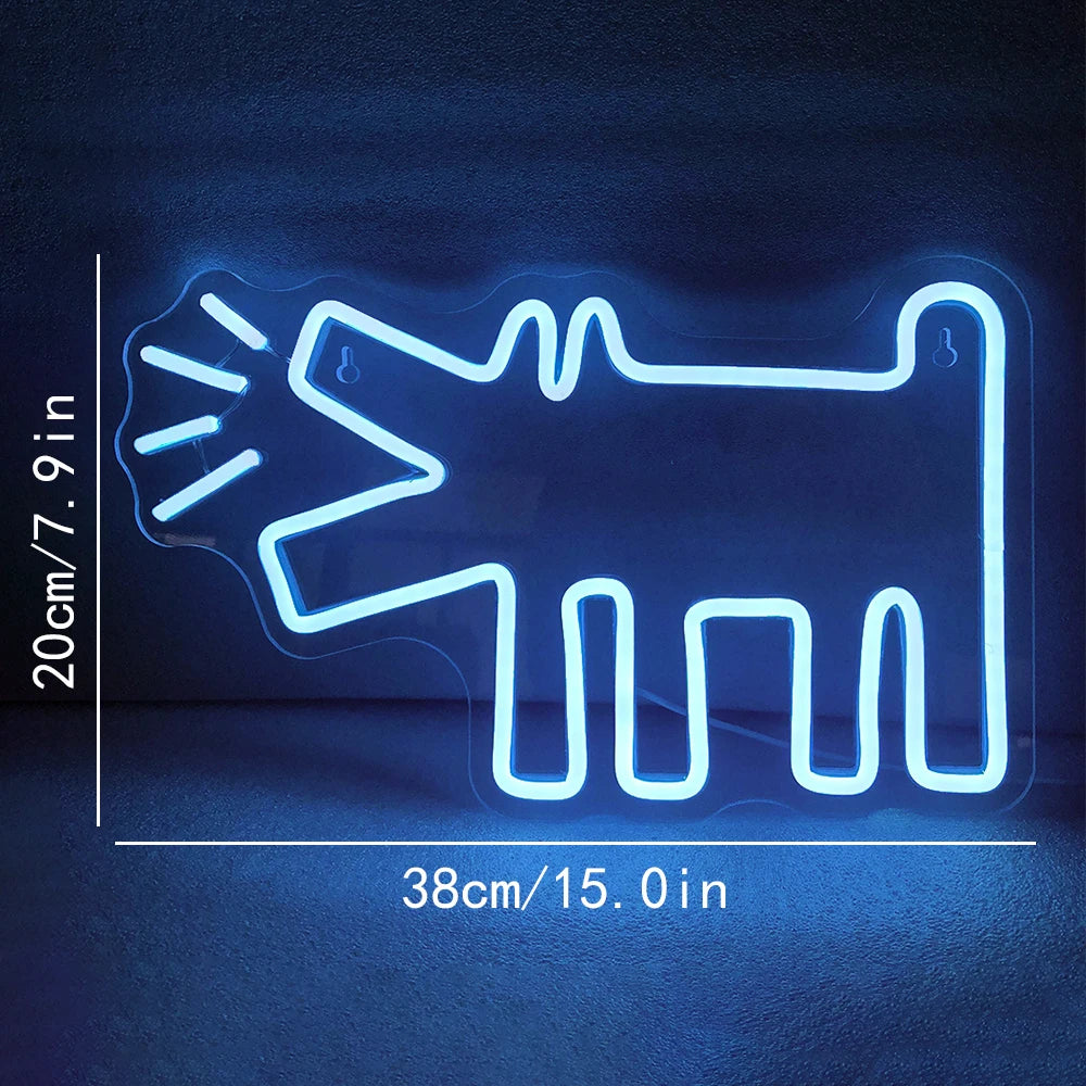 Dog 5V Mini USB LED Neon Sign - Budget Friendly