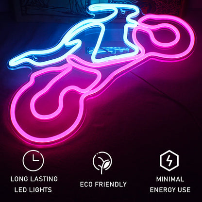 Motorcycle 5V Mini USB LED Neon Sign - Budget Friendly