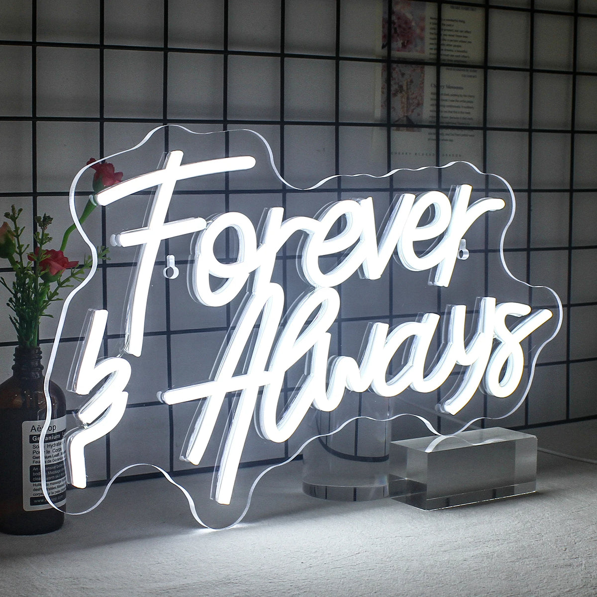 Forever & Always – LED-Neon-Schriftzug (5 V USB)