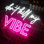 Don't Kill My Vibe – LED-Neon-Schriftzug (5 V USB)