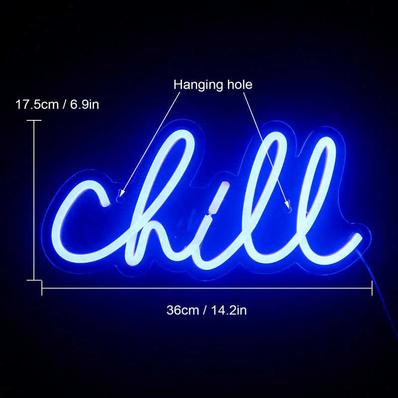 Chill – LED-Neon-Schriftzug (5 V USB)