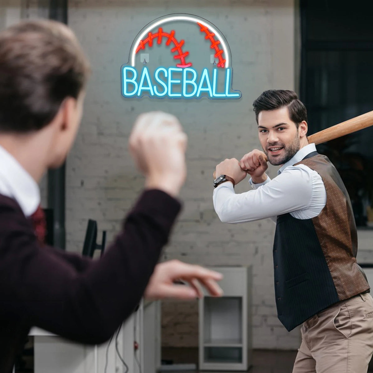 BASEBALL – Baseball – LED-Neonschild (5 V USB)