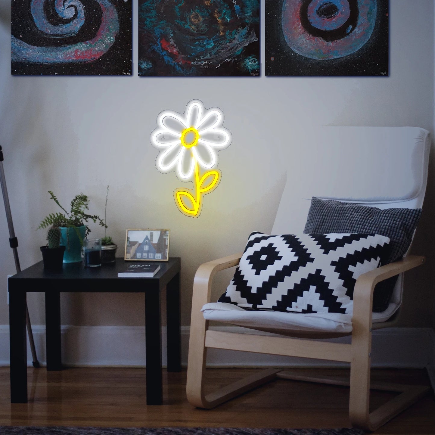 Niedliches Cartoon Gänseblümchen 5V USB LED Neon Schild - Preisgünstig